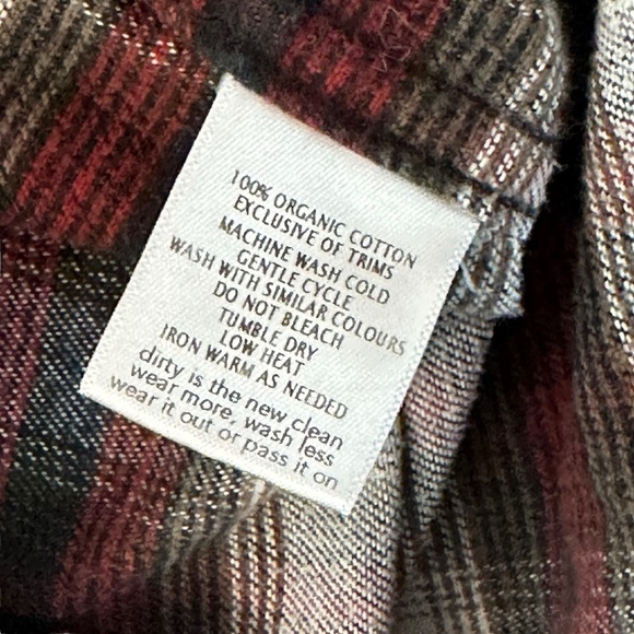 Toad&Co Flannagan Flannel Long Sleeve Button Down Shirt in Red Plaid Men’s Large - Picture 4 of 4